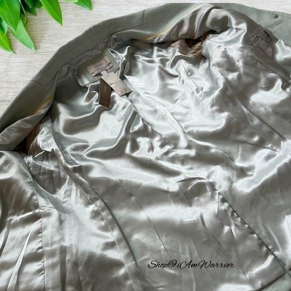 J.Crew NWT pale spearmint wool Hack-ing jacket/blazer *shop@iamwarrior - Picture 14 of 15